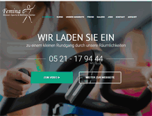 Tablet Screenshot of femina-bielefeld.de